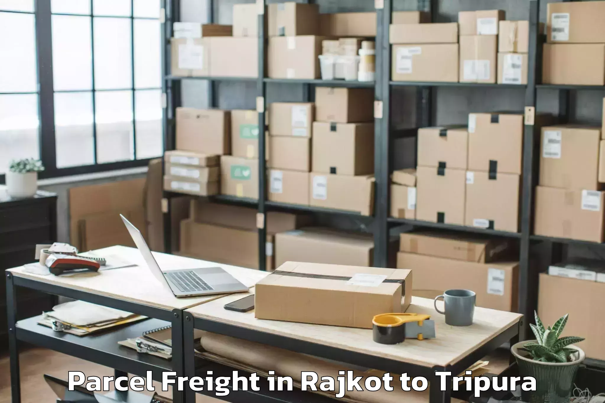 Professional Rajkot to Kathalia Parcel Freight